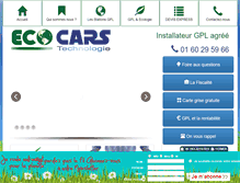 Tablet Screenshot of ecocars-technologie.com